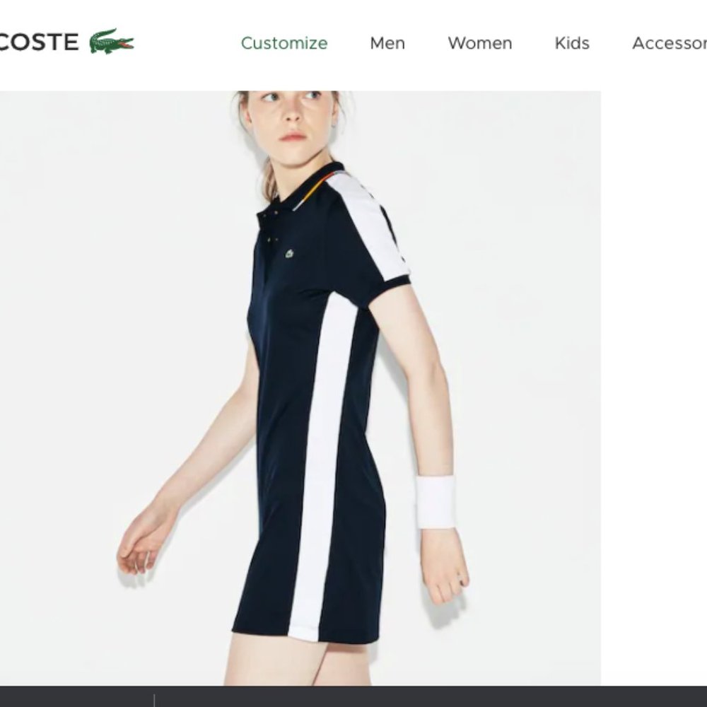 Lacoste Sport  mini dress sz 36